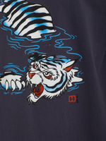 Мужская Футболка Swimming Tiger