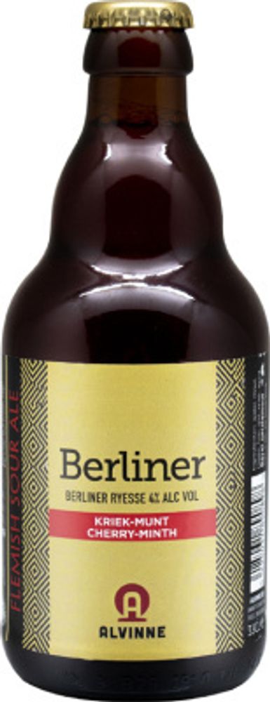 Пиво Альвин Берлинер Черри - Минт / Alvinne Berliner Cherry - Minth 0.33 - стекло