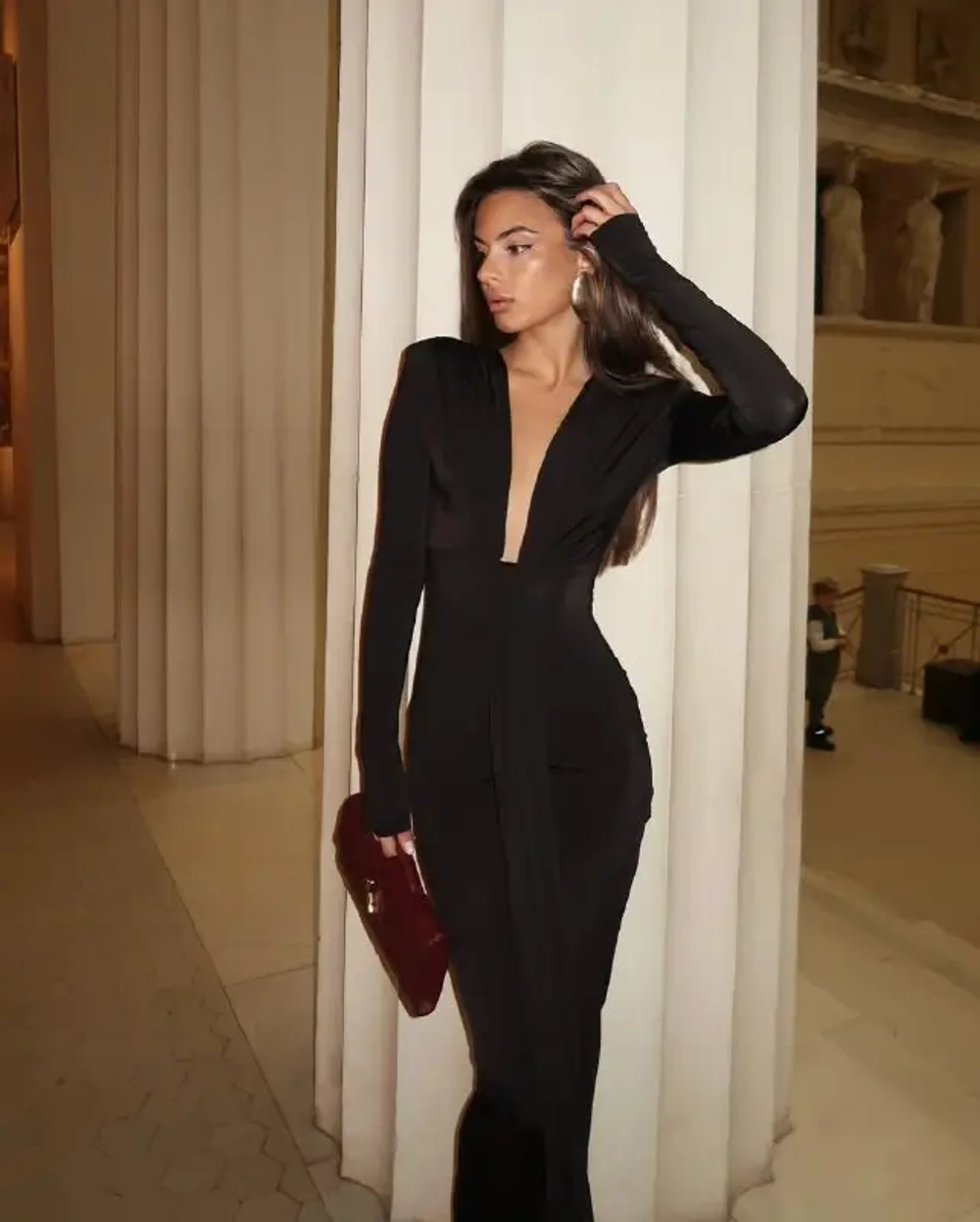 Платье Bilberry с узлом, Черный