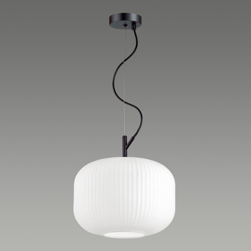 4754/1 PENDANT ODL21 411 белый/черный Подвес E27 60W ROOFI