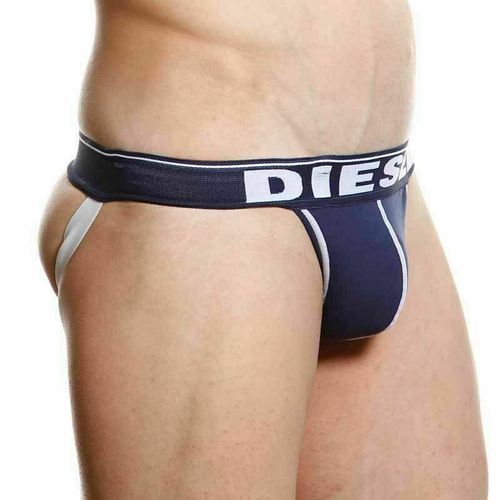 Мужские трусы джоки темно-синие Diesel Fresh and Bright Divine Jockstrap Navy