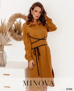 Платье 2077-горчица Minova