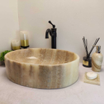 Раковина из оникса Oval Yellow OY-60700 52*38*14
