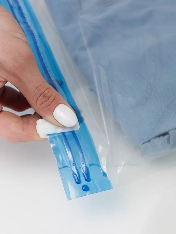 Вакуумный пакет скручивающийся дорожный, 38×54 см, 2 шт, цвет МИКС