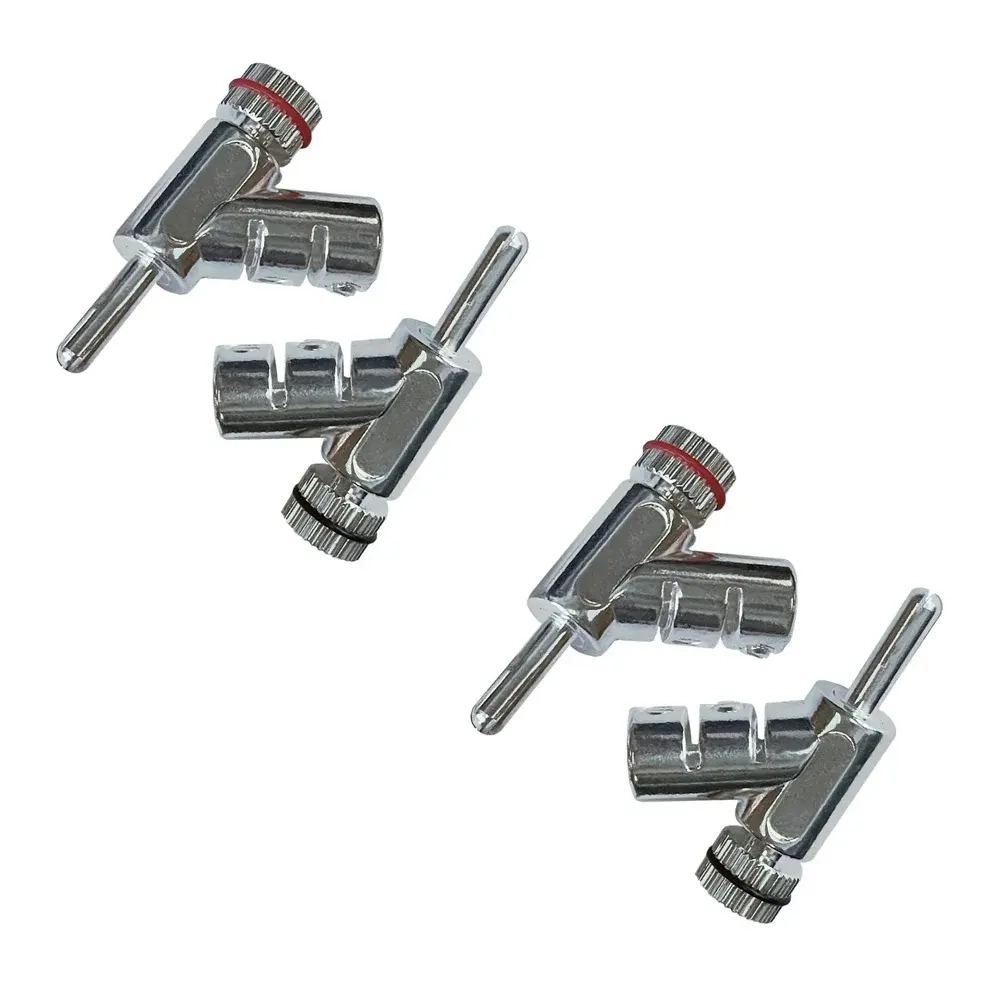 Wireworld Silver Locking Banana plugl (4p.), коннектор "банан", серебр., 4шт. (BANLK04)