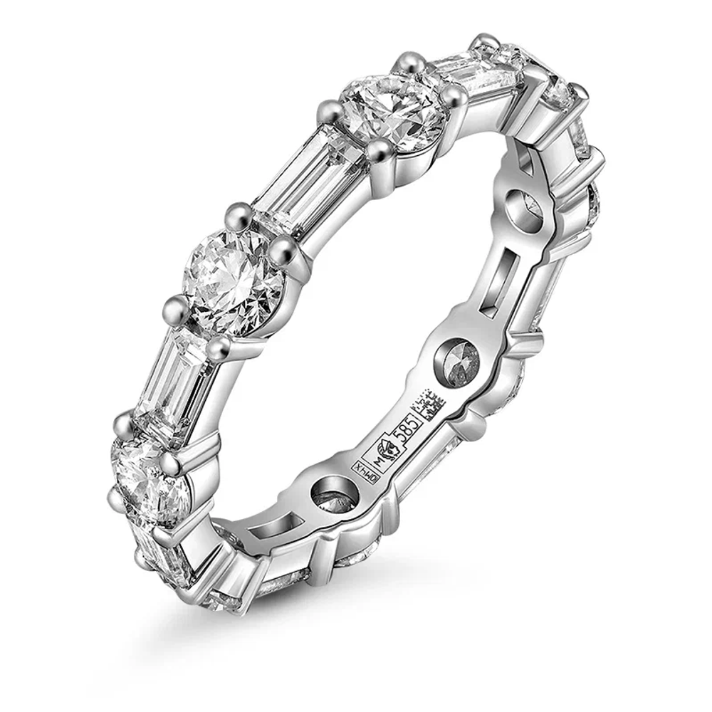 Кольцо с выращенными бриллиантами  2.288 ct