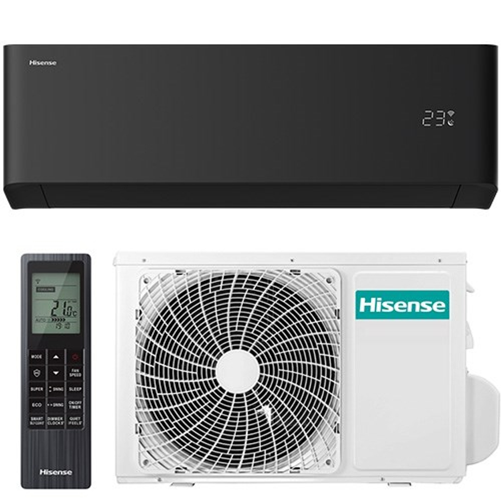 Сплит-система инверторного типа Hisense VIBE PRO AS-13UW4RLCHB00(B), черный
