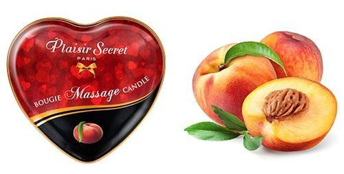 Массажная свеча Plaisir Secret Bougie – аромат персика, 35 мл