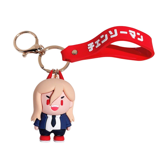 Брелок объёмный Человек-бензопила, Пауэр, с ремешком