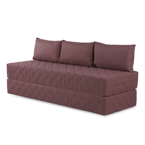 Бескаркасный диван-кровать (трансформер) BuyHit (бордовый)