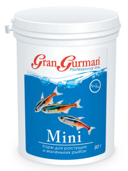 Gran Gurman корм для растущих и маленьких рыбок "Mini", 250 мл