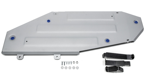 Защита топливного бака Rival для Lexus LX III рестайлинг (V - 5.7) 2012-2015/Lexus LX III рестайлинг (V - 4.5D; 5.7) 2015-н.в./Toyota Land Cruiser 200 рестайлинг (V - 4.5D; 4.6) 2012-2021, штампованная, алюминий 4 мм, с крепежом, 333.9515.1