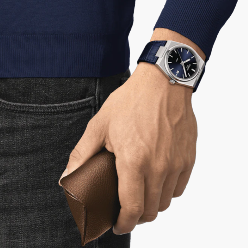 TISSOT PRX Quartz Movement 100m Water Resistance Men"s Watches Watch 40mm Blue Dial Stainless Steel Case