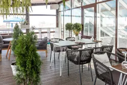 "Руссо" обеденный стол из HPL 150х80см, цвет "молочный"