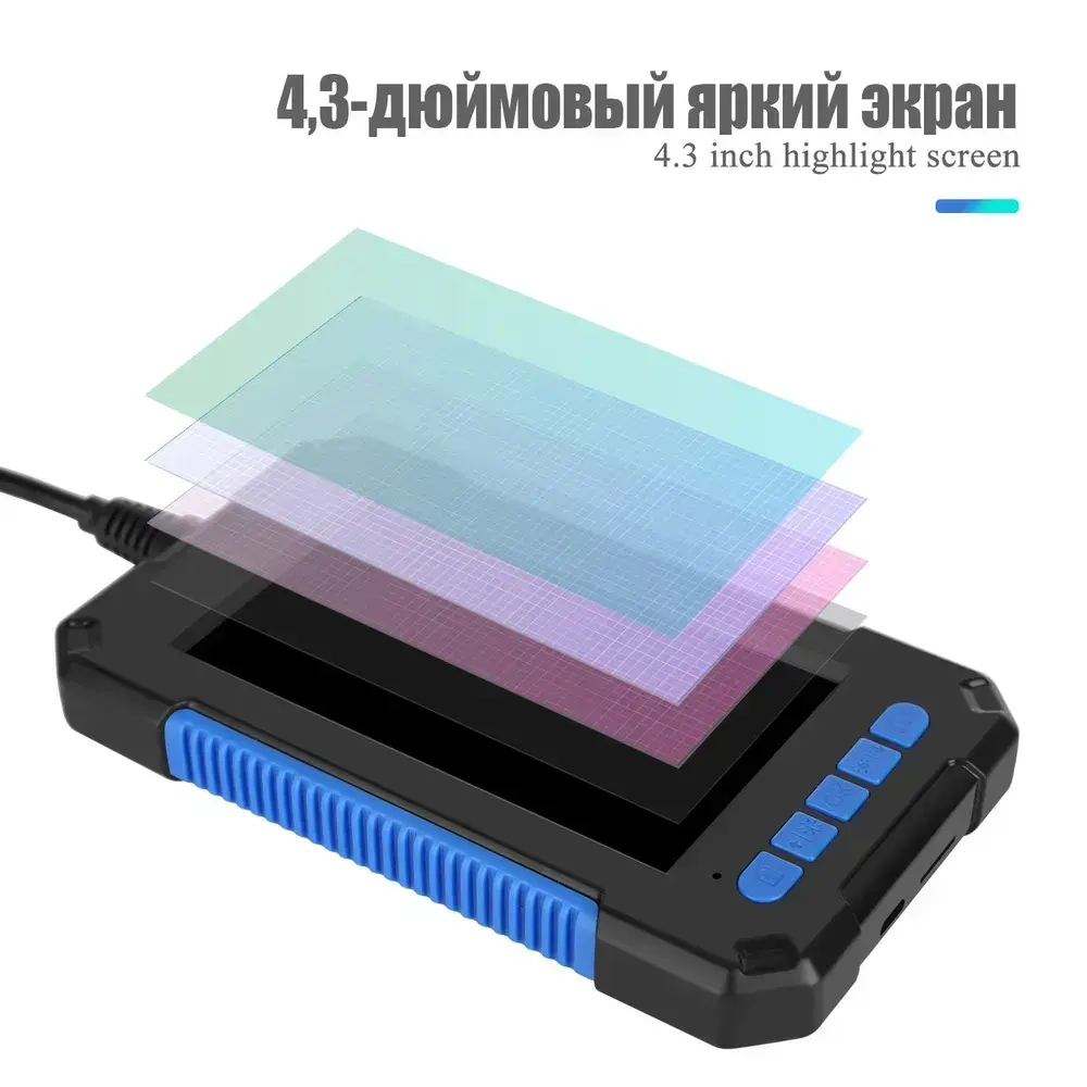 Промышленный эндоскоп с Full HD 1960 1080, автофокус 5 500 см, IP68 5 м кабель, 8 LED, iOS/Android!