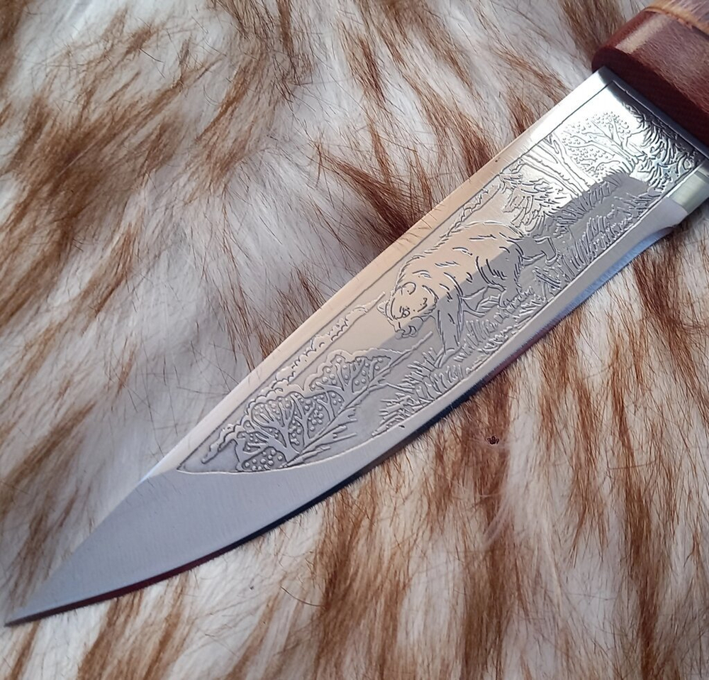 Туристический нож НС-18 (40Х10С2М) гравировка (Златоуст)