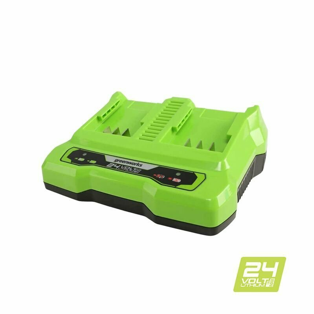 Зарядное устройство GREENWORKS G24X2UC2 24В,на 2 аккум., (2931907)