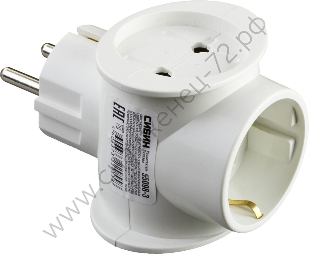 СИБИН 3 гнезда Сетевой разветвитель (55098-3)