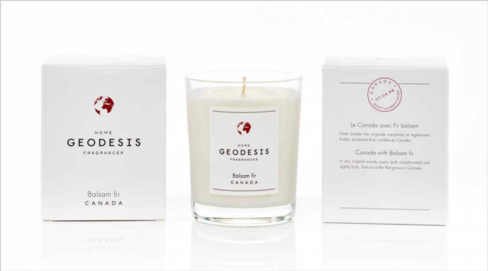Свеча ароматическая Balsam Fir Geodesis Белый