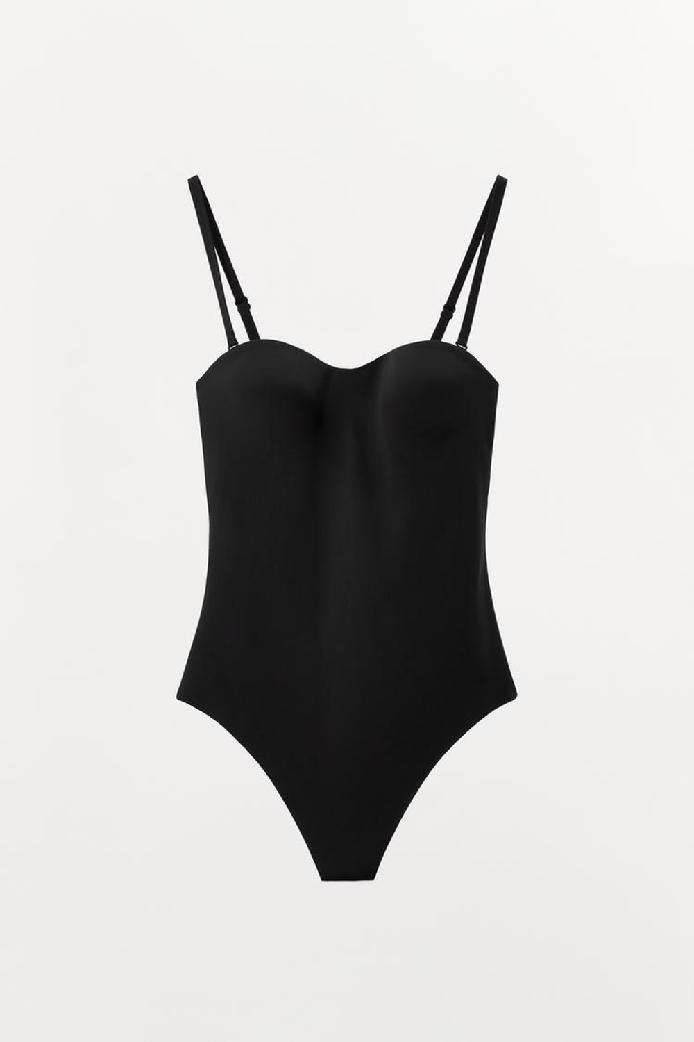 ZARA БОДИ С КОСТОЧКАМИ, ЧЕРНЫЙ