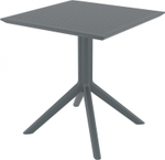 Стол пластиковый Siesta Contract Sky Table 70, темно-серый