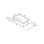 Газовая варочная панель Bertazzoni PM36500X