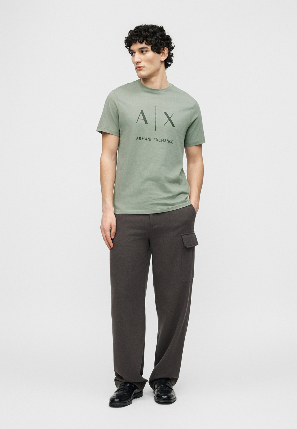 Armani Exchange Футболка с принтом - Зелёный