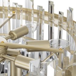 Citilux Лаура CL301292 Люстра хрустальная подвесная Шампань