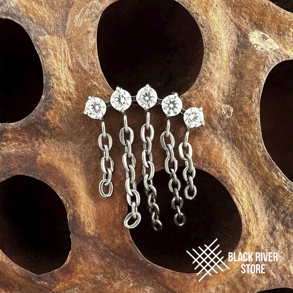 Pendant 5K Highlight Chain Crystal