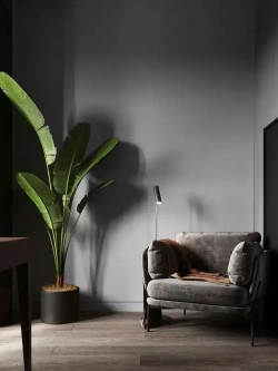 Краска для стен, обоев и потолков акриловая моющаяся интерьерная матовая цветная серый кварц Palizh 3,7 кг