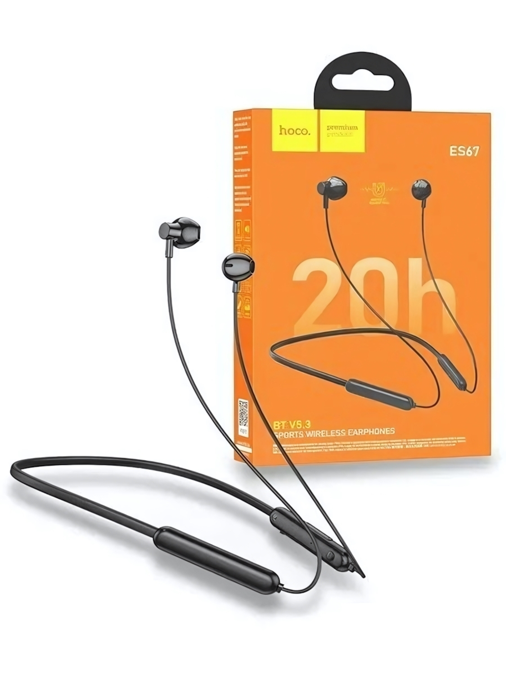 Bluetooth - гарнитура HOCO ES67, вкладыши, BT5.3, 130mAh Black