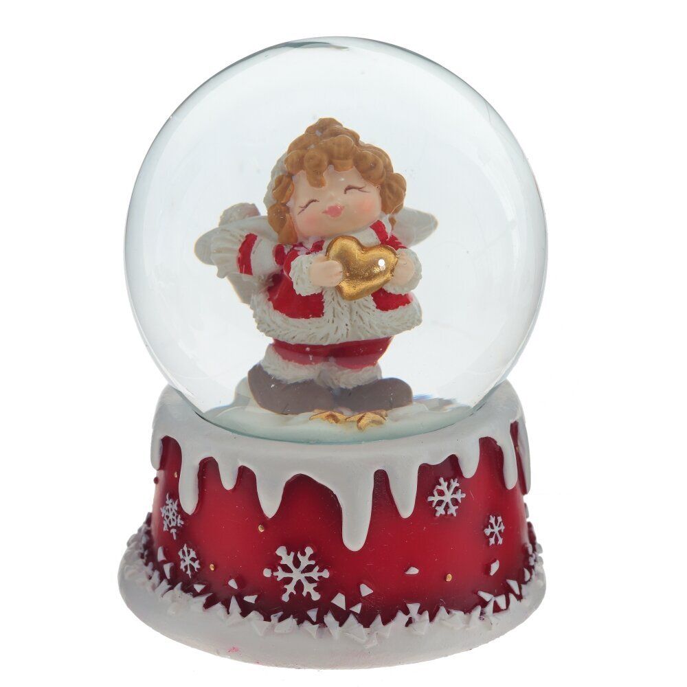 GAEM Фигурка декор в стекл шаре "Ангел", D6 см, L7 W7 H9 см, 3в.