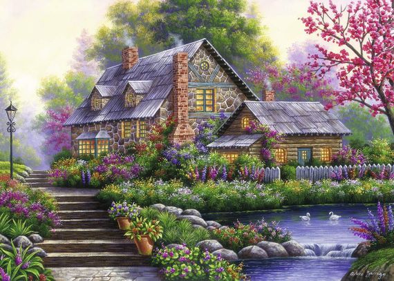 Puzzle Romantic Cottage