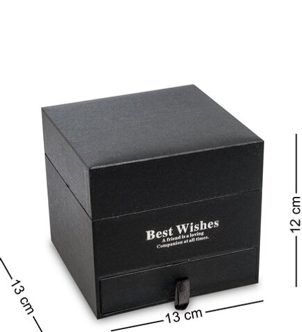 WG-88-A Коробка подарочная «Best wishes» цв.черн