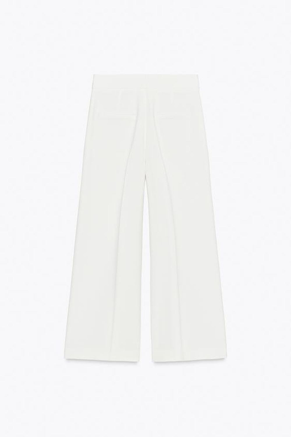 ZARA БРЮКИ-КЮЛОТЫ С ВЫСОКОЙ ПОСАДКОЙ, ЭКРЮ