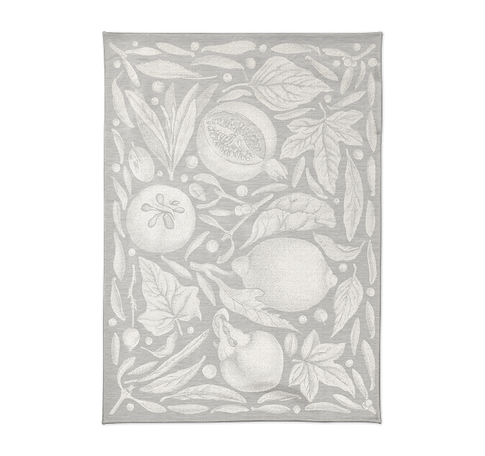 Полотенце кухонное 50х70см Leitner Leinen Melograno серое