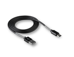 Кабель USB "WALKER" C720, 2.4А, Micro USB, поддержка QC, с пружиной, черный