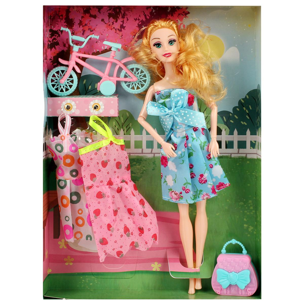 Кукла тип Модель на шарнирах с аксесс. 32см, коробка 2123B