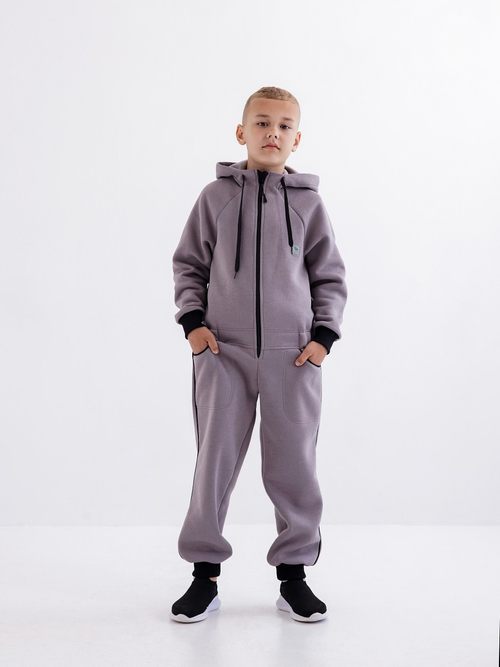 Комбинезон для мальчика, модель №5, рост 134 см, серый