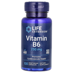 Life Extension, витамин B6, 250 мг, 100 вегетарианских капсул