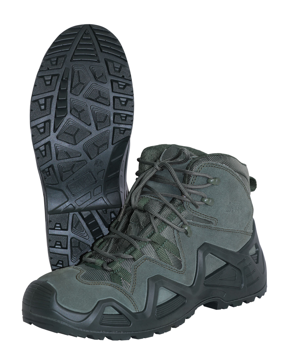 Ботинки замша (оливковые)