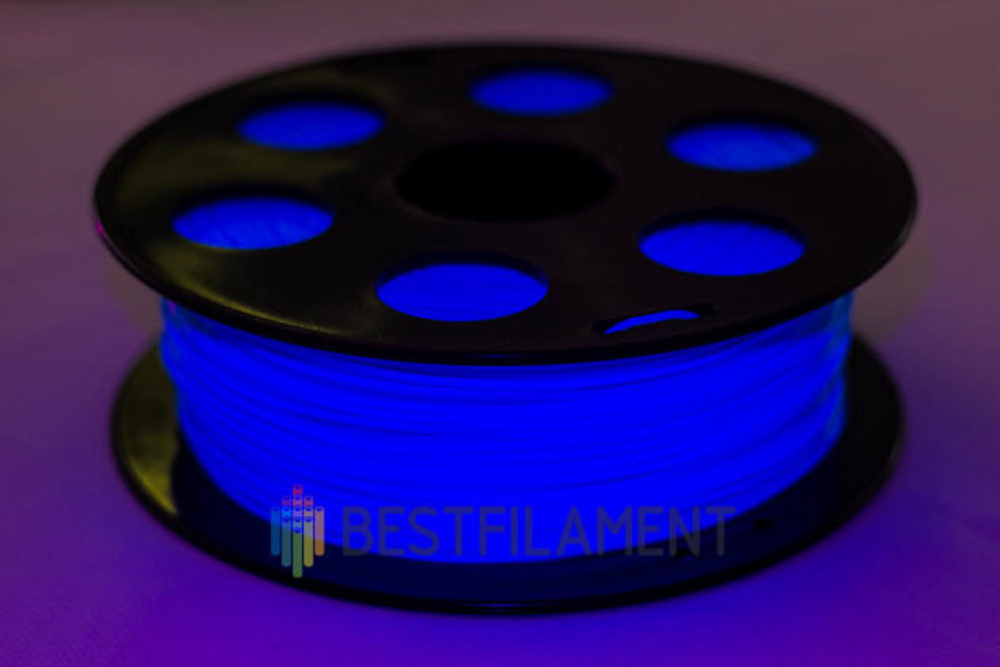 Флуоресцентный PETG пластик Bestfilament для 3D-принтеров, цвет голубой, 1 кг (1,75 мм)