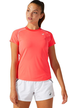 Женская теннисная футболка Asics Court W Piping Short Sleeve