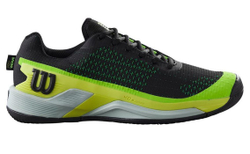 Мужские кроссовки теннисные Wilson Rush Pro Extra Duty - black/safety yellow/green