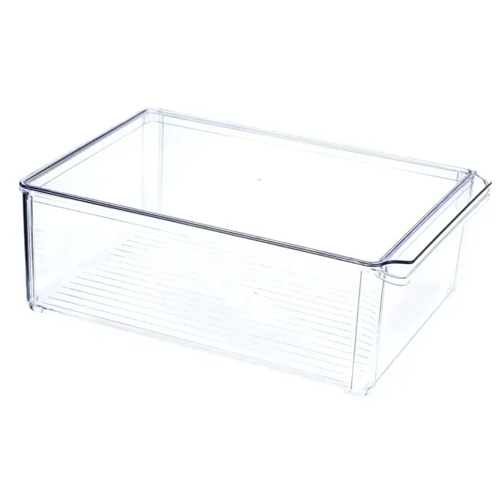 Органайзер для холодильника 20х10см с крышкой прозрачный