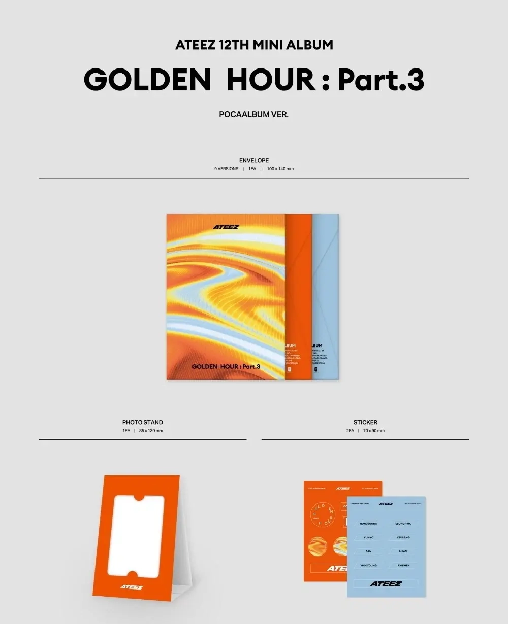 Альбом ATEEZ - GOLDEN HOUR : Part.3 [Pocaalbum ver.]
