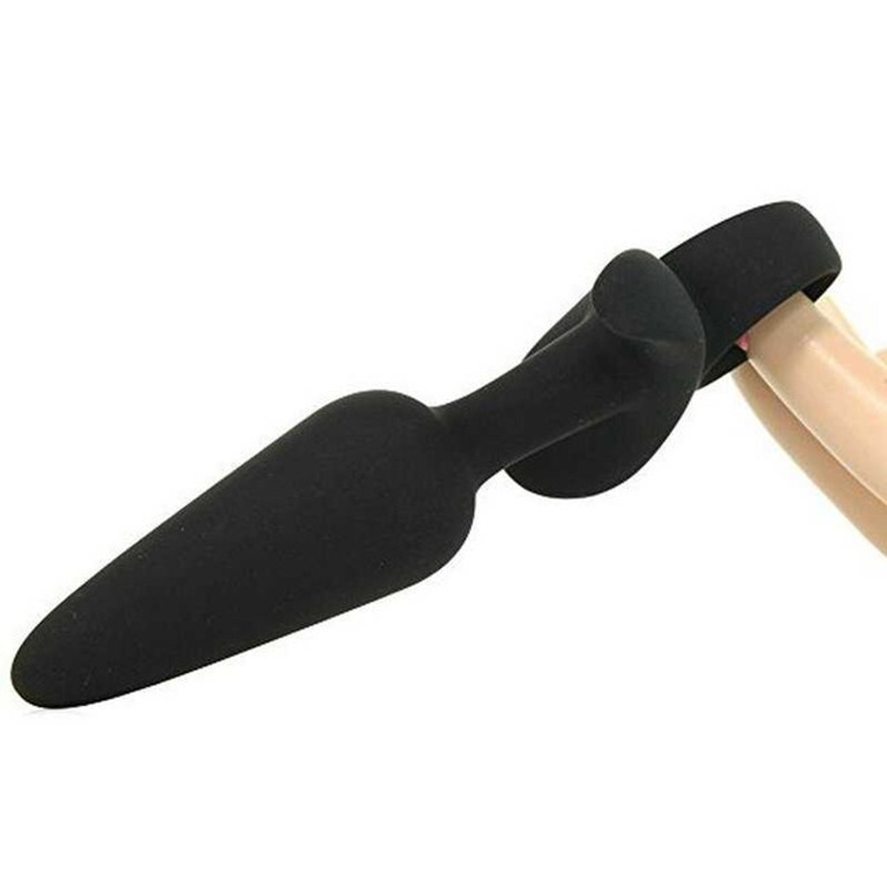 Набор черных анальных пробок с держателем Renegade Men's Tool Kit Black (черный) (Цвет: черный)