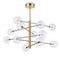 Подвесная люстра Ideal Lux Equinoxe SP12 Ottone Antico 200125