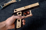 Пистолет GUARD PS-17 (STRIKER SR-17) от TARG - деревянный конструктор, сборная модель, 3d пазл
