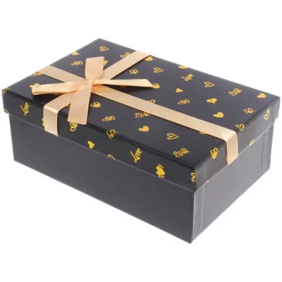 Коробка подарочная «Очарование» 21*14*8 см, Черный